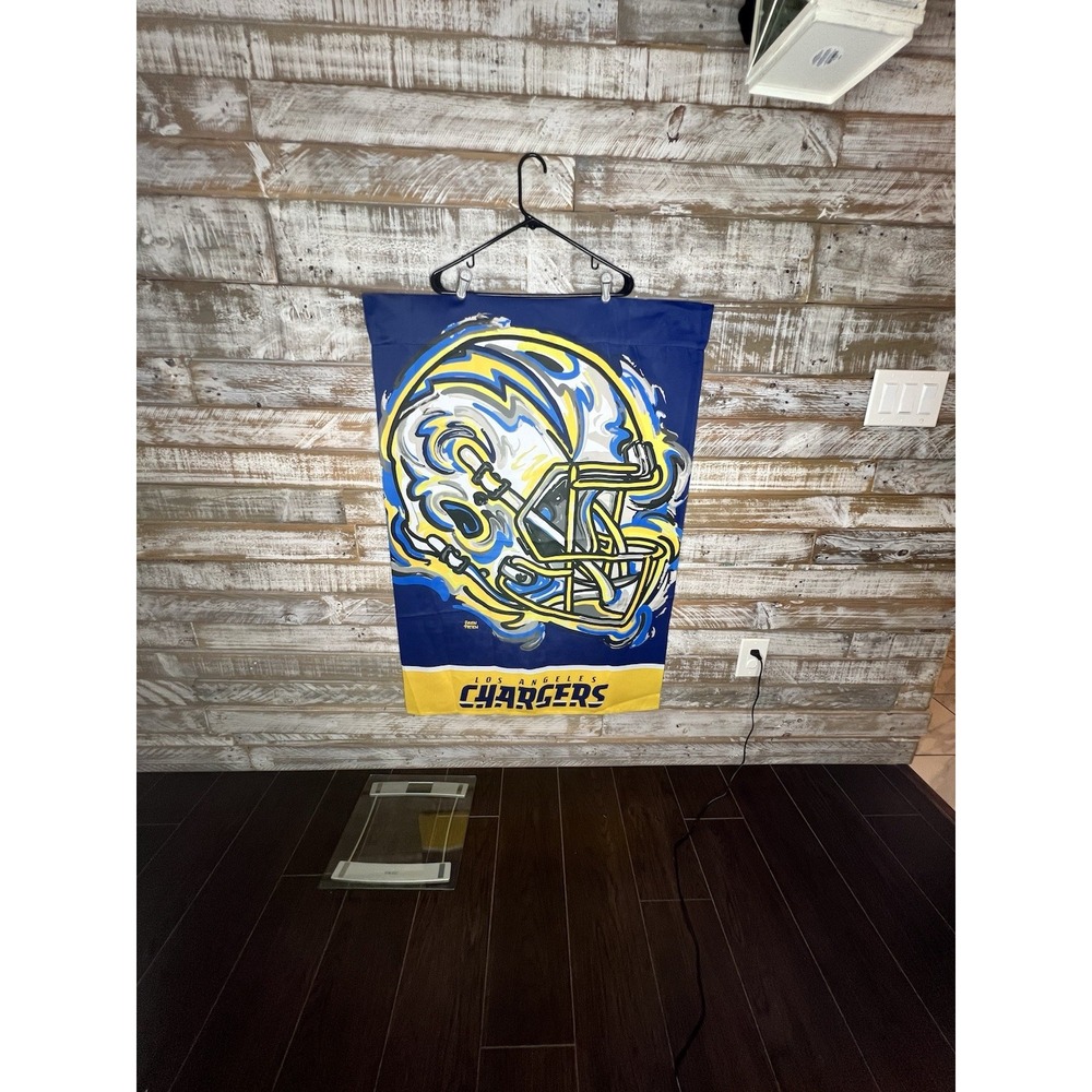 Los Angeles Chargers Flag By Justin Patten‎